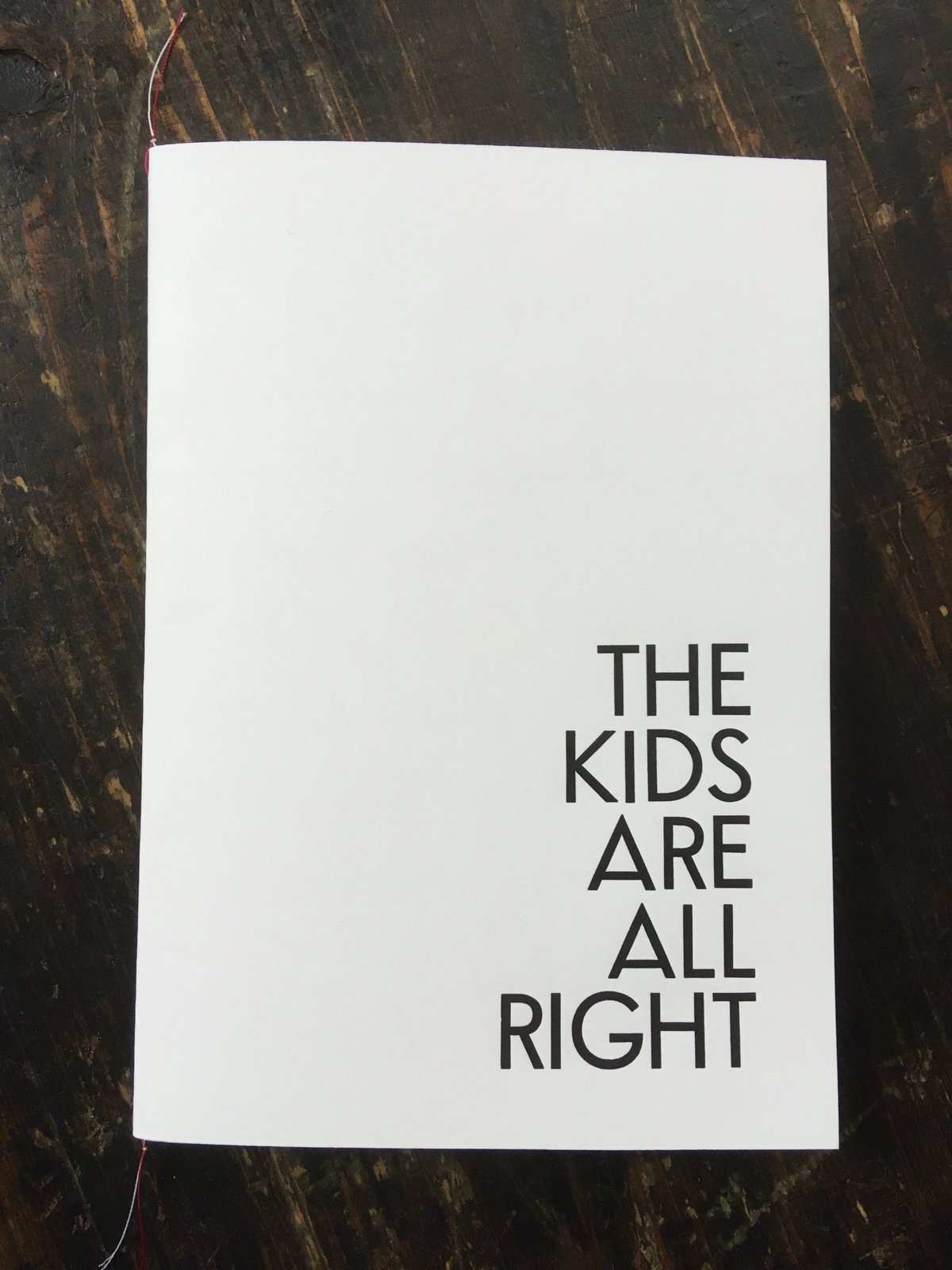Image of THE KIDS ARE ALL RIGHT notebook 