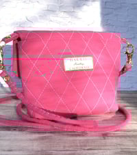 Image 5 of Small Cobblestone Wallet in Hot Pink