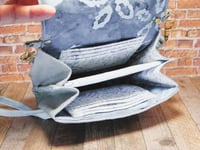 Image 3 of Boathouse Wallet in Pacific Blue Hand Painted Canvas