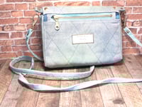 Image 5 of Boathouse Wallet in Pacific Blue Hand Painted Canvas