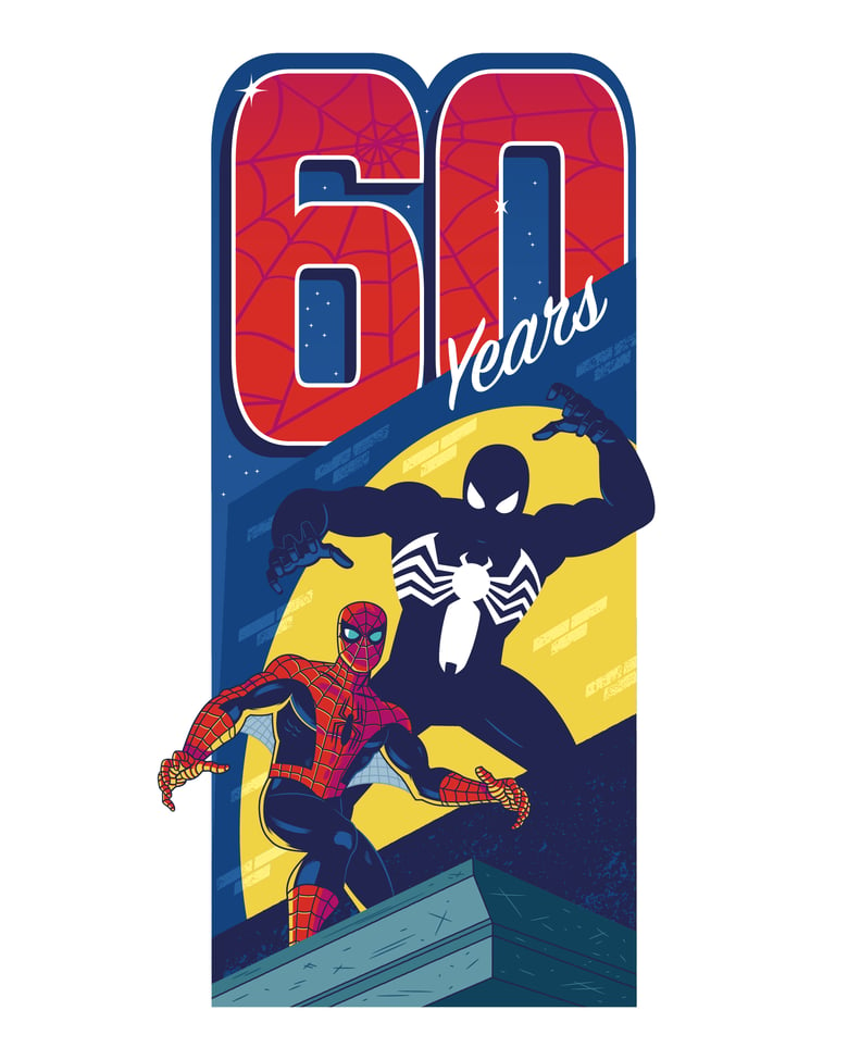 Image of Spider-man 60th Anniversary (Giclee) Print 