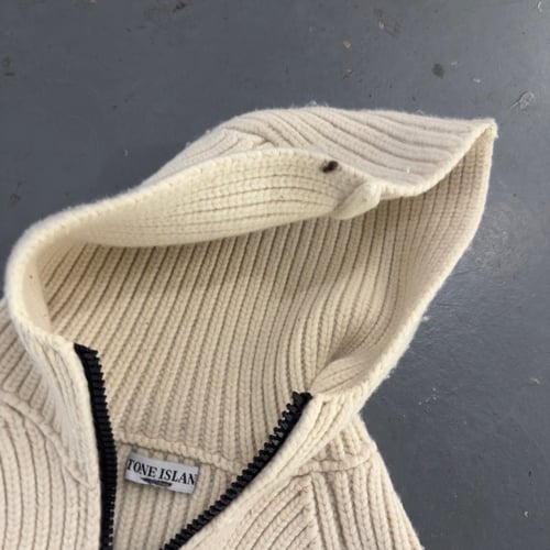 Image of AW 2005 Stone Island Heavyweight Wool zip up, size small