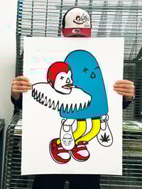 Image 2 of Limited Edition Screen Print - Matt Siren x Roycer x Clown Soldier Screen Print Edition of 35