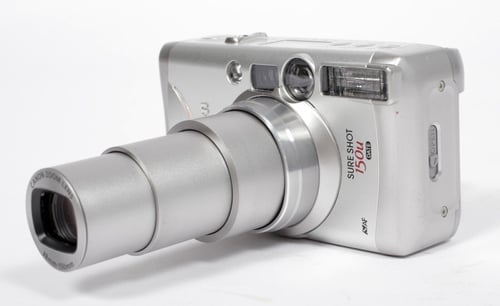 Image of Canon Sure Shot 150U 35mm camera with 38-150mm zoom lens advanced compact camera