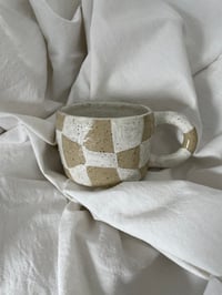 Image 4 of custom checkered mug