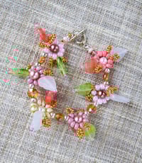 Image 2 of Coral Coast Hand Beaded Bracelet