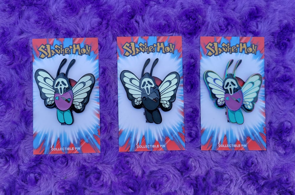 2" Ghostface Butterfree Enamel Pin