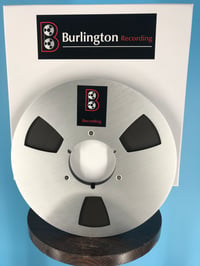Image 1 of Burlington Recording 1/4"x 3600' Extended PRO Series Reel To Reel Tape 10.5" NAB Metal Reel 1 Mil