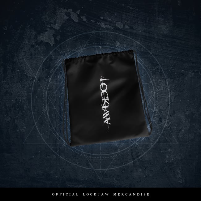 Lockjaw-Logo Drawstring Bag