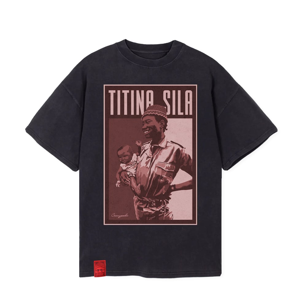 Image of Titina Sila Vintage Black Oversized Tee