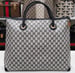 Image of Vtg. Gucci XL Blue Monogram Tote.