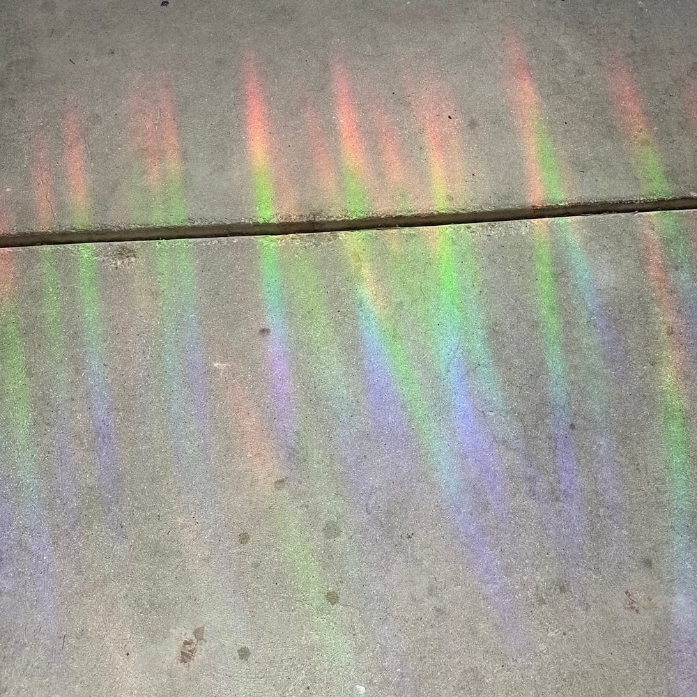 Image of Wednesday Rainbow Prism Suncatcher Sticker 