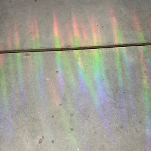 Wednesday Rainbow Prism Suncatcher Sticker 