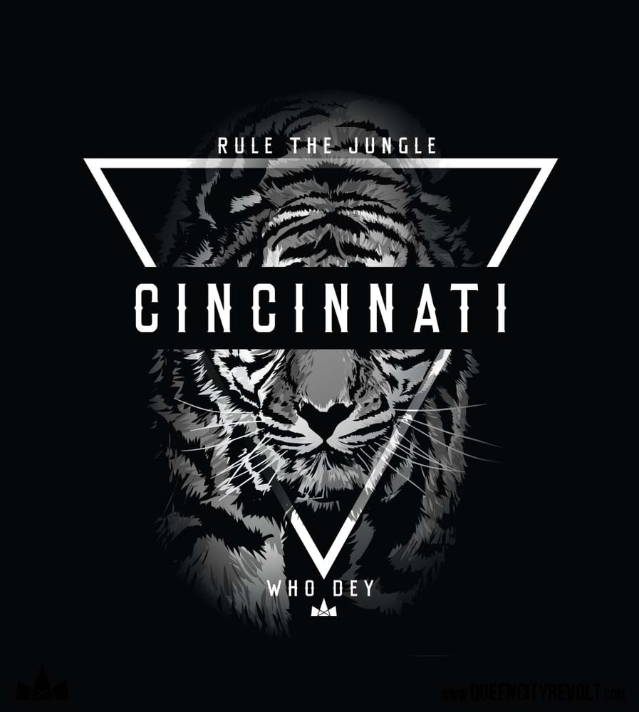 Image of Cincinnati Tiger Crew Sweatshirt, Black