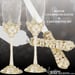 Image of BLOOM Ivory Swarovski Crystal Flutes and Cake Server Set