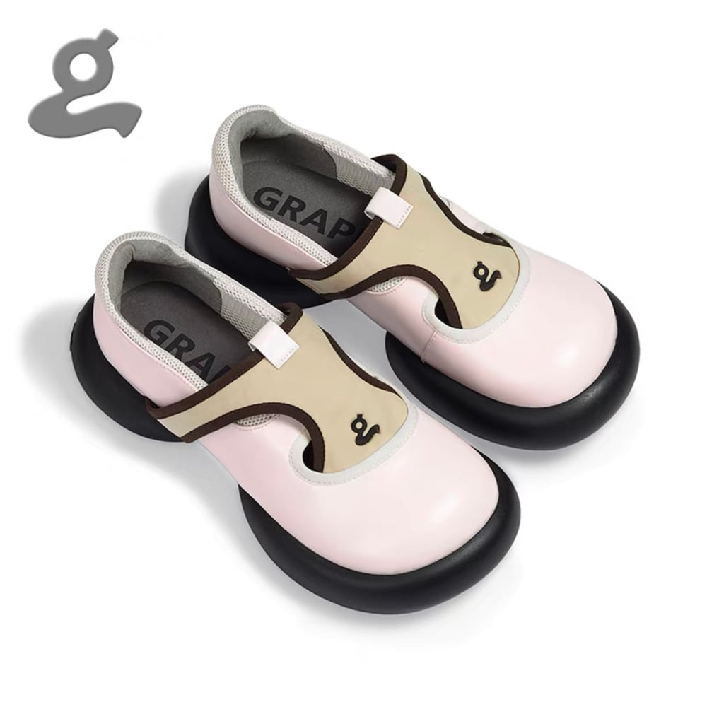 Image of  Pink Platform Shoes"Crossing"