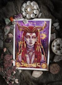 Image 1 of Aries Zodiac Art Print