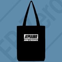 Image 1 of Tote Bag Canvas - #PIANO Sono stressata (Nsl028D)