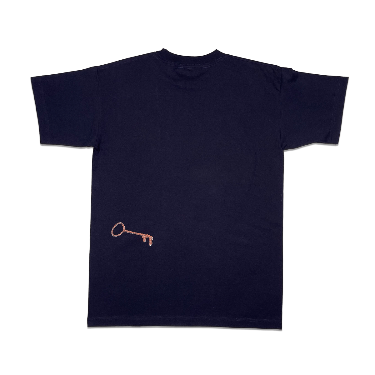 Image of Wire Text - Dark Navy