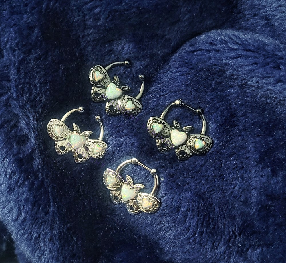 Image of Moth Septum Rings - Faux ONLY