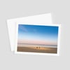 Sun Seekers (Ferry Beach) Greeting Card with FREE delivery