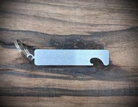 Long Rectangle keychain blank with bottle opener hook