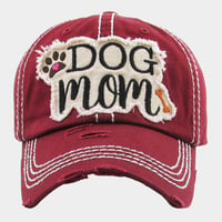 Image 3 of DOG MOM Embroidered Dog Lover Adjustable Baseball Cap, Animal Lover Hat, Gift for Her