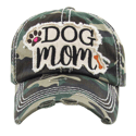 DOG MOM Embroidered Dog Lover Adjustable Baseball Cap, Animal Lover Hat, Gift for Her