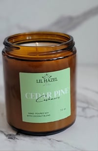 Image 5 of Cedar Pine Cashmere, 7.2 oz amber jar