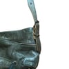Patrick Stephan Spiral Zip Tassel Cow Hide Leather Bag  