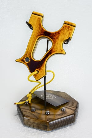 Image of Compact Wooden Sling Shot, The Holligan, OTF slingshot, Right or Left Handed Catapult, Hunter Gift