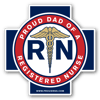 4" Proud Dad Vinyl Sticker