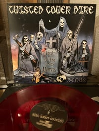 Image 2 of Twisted Tower Dire "Crest of the Martyrs Demos" LP red vinyl