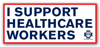 8" x 3.5" Support Healthcare Workers Vinyl Sticker
