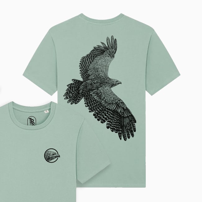 Eagle Back Print T-Shirt Organic Cotton