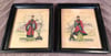 Vintage Pair of Framed Chinese Qing Prints