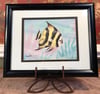 'Angelfish' & 'Conch Shell' x Diana Martin Framed Litho Pair