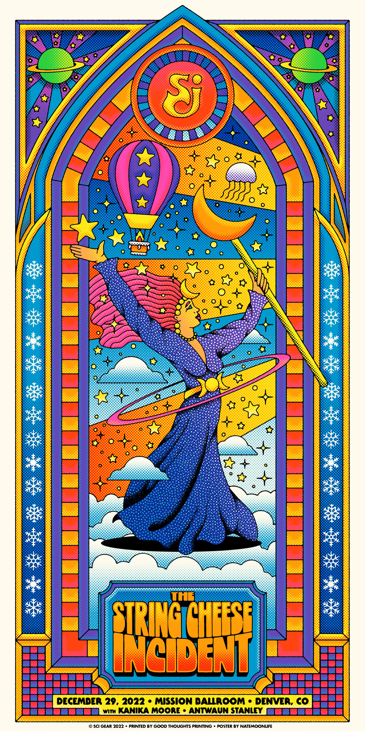 String Cheese Incident • NYE 2022 • 12"x24"
