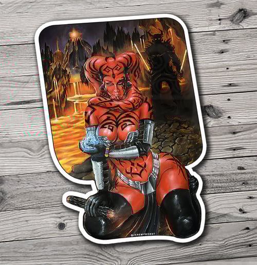 Image of Darth Talon by Jeremy Worst Acrylic Painting Star Wars wall decor artwork Poster Canvas