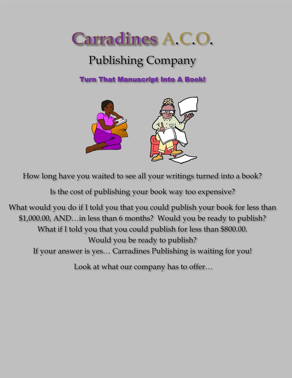 Image of CARRADINES A.C.O. PUBLISHING