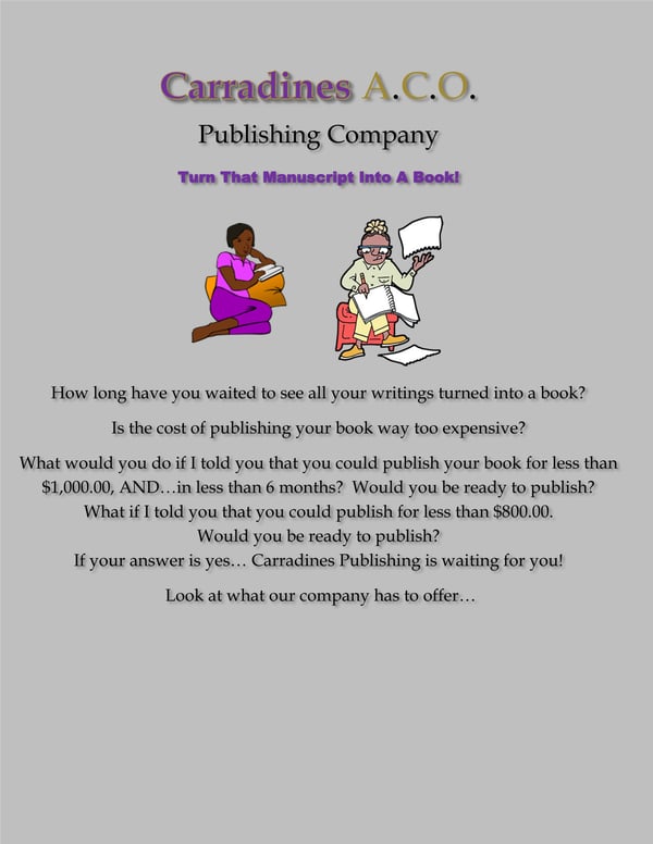 Image of CARRADINES A.C.O. PUBLISHING