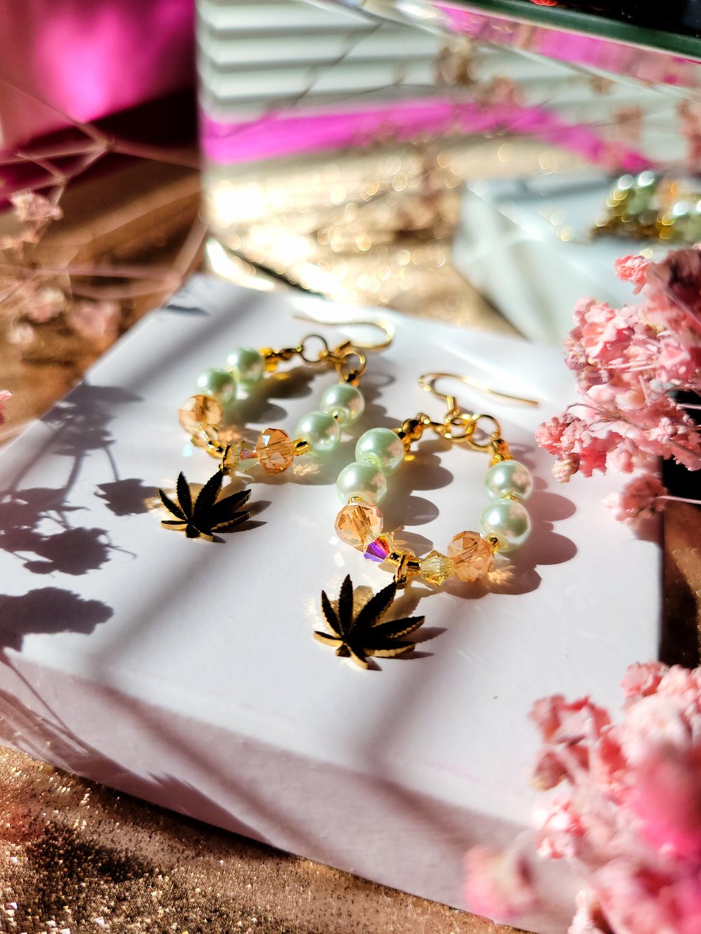 Image of "Green Gold" Earrings 