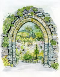 Image 1 of Tresco Abbey Gardens Watercolour Print