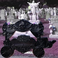 Image 1 of Funeral Procession - Victorian Hearse Carriage 3D Enamel Pin