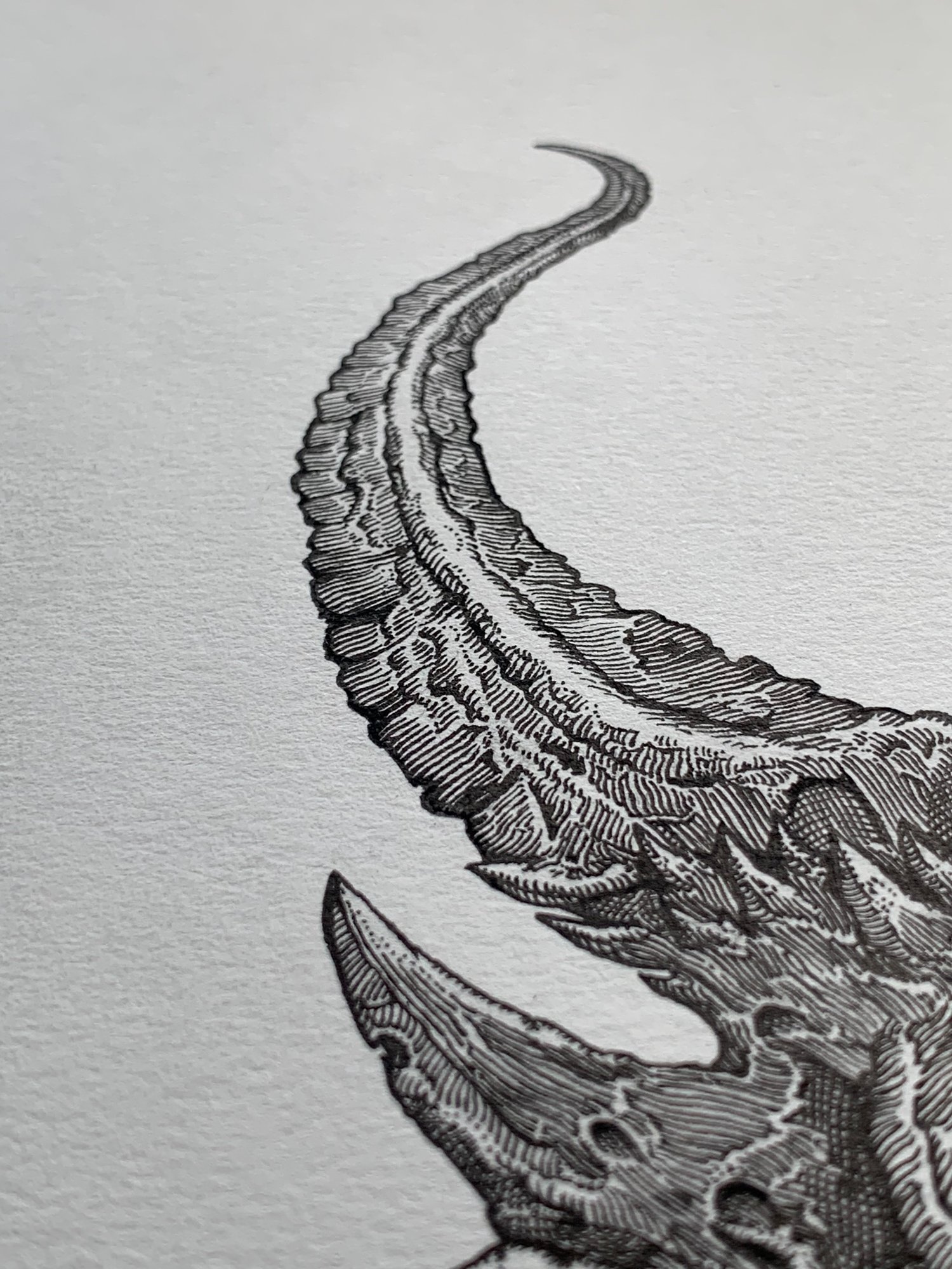 Image of Demon Hunter Skull - Original Art