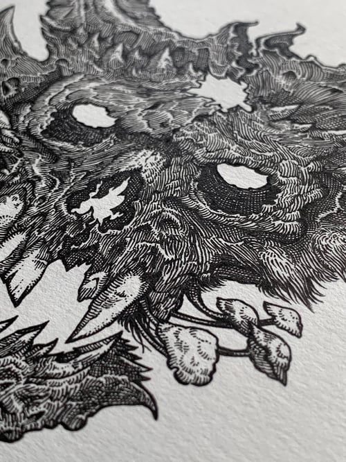 Image of Demon Hunter Skull - Original Art