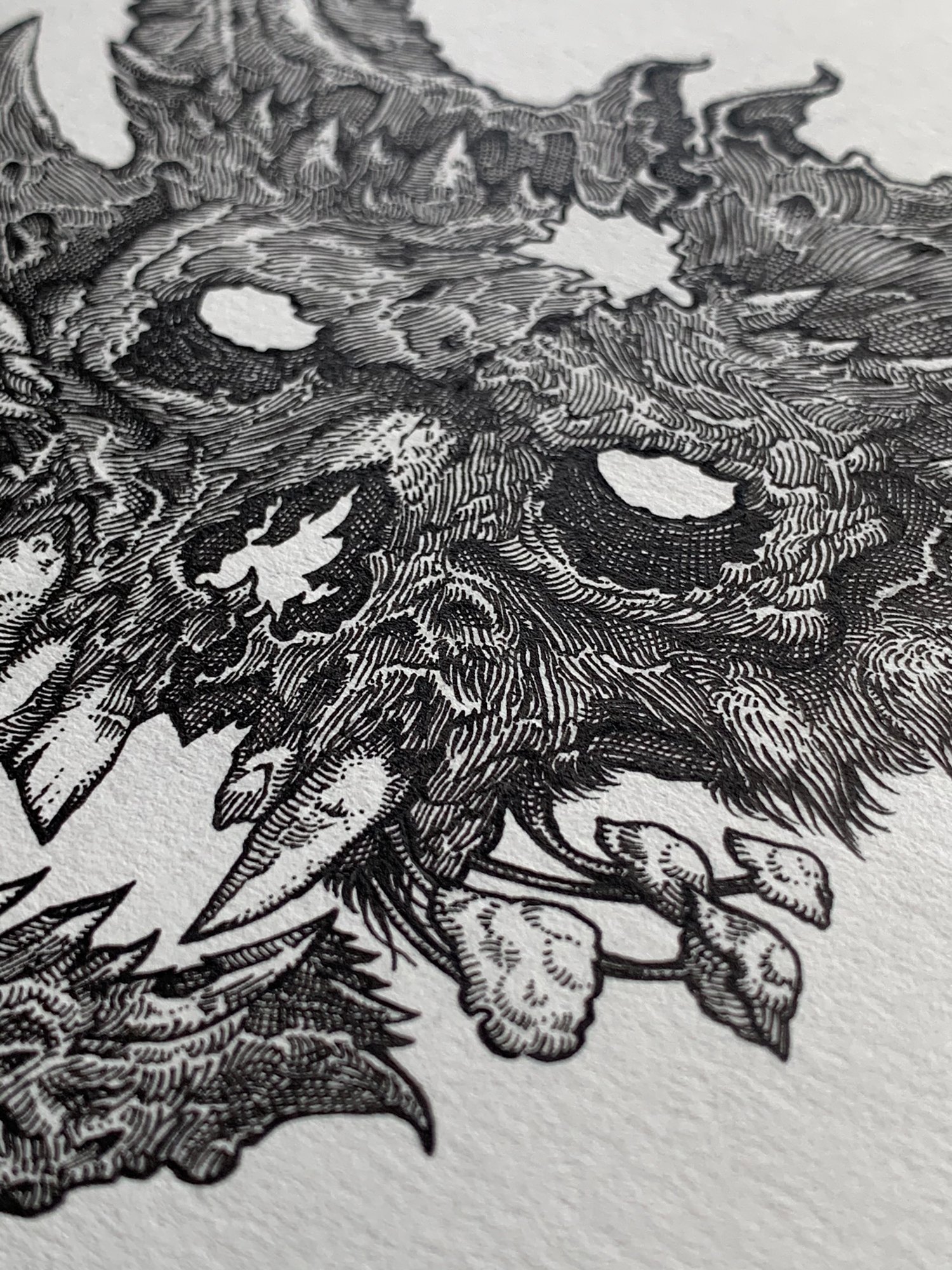 Image of Demon Hunter Skull - Original Art