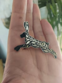 Image 4 of Celestial Hare hard enamel pin  