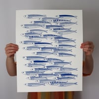 Sardines - Screenprinted poster