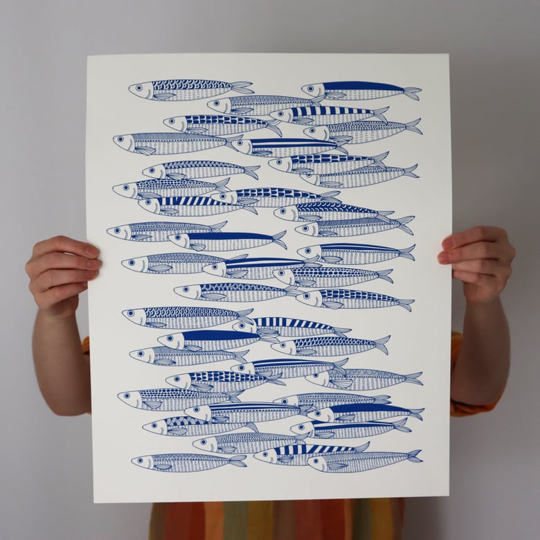 Image of Sardines - Screenprinted poster